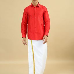 TATTVA Men Classic Slim Fit Solid Spread Collar Casual Shirt-image-39