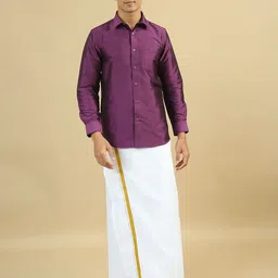 TATTVA Men Classic Slim Fit Opaque Casual Shirt-image-8