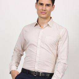 Stori Spread Collar Cotton Formal Shirt-image-82