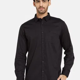 METTLE Cotton Opaque Casual Shirt-image-3