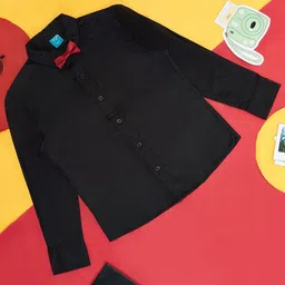 YU by Pantaloons Boys Classic Cotton Casual Shirt With Bow-image-93