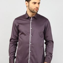 TIM PARIS Standard Opaque Cotton Casual Shirt-image-56