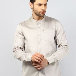 TIM PARIS Standard Opaque Cotton Casual Shirt-image-62