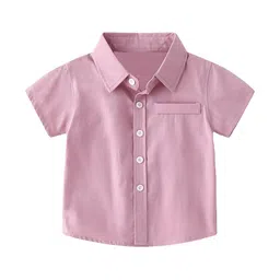 BAESD Kids Spread Collar Cotton Casual Shirt-image-9