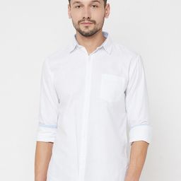 METTLE Men White Opaque Casual Shirt-picture-19