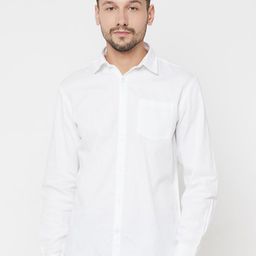 METTLE Men White Solid Casual Shirt-picture-21