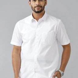 Ramraj Spread Collar Opaque Cotton Casual Shirt-image-35
