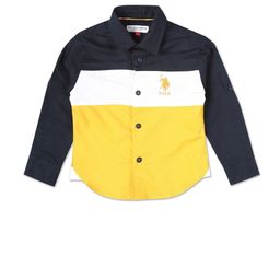 U.S. Polo Assn. Kids Boys Colourblocked Regular Fit Pure Cotton Casual Shirt-image-75