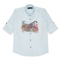 CAVIO Boys Comfort Printed Pure Cotton Casual Shirt-image-75