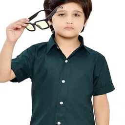 BAESD Boys Spread Collar Cotton Casual Shirt-image-24