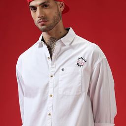 WROGN Comfort Spread Collar Long Sleeves Oversized Casual Shirt-image-28