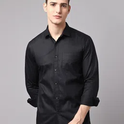HANUMNTRA Comfort Spread Collar Regular Fit Polycotton Casual Shirt-image-92