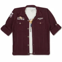 CAVIO Boys Comfort Opaque Pure Cotton Casual Shirt With T-Shirt-image-69