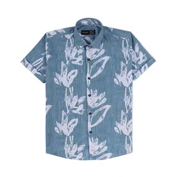 CAVIO Boys Standard Floral Opaque Cotton Casual Shirt-image-62