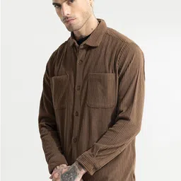 Snitch Classic Textured Self Design Casual Shirt-picture-33