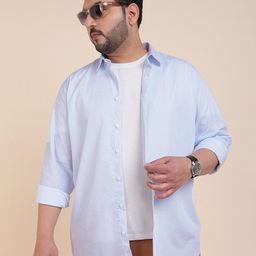 Sztori Classic Long Sleeves Spread Collar Cotton Opaque Casual Shirt-image-80