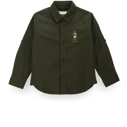 U.S. Polo Assn. Kids Boys Classic Spread Collar Roll-Up Sleeves Cotton Casual Shirt-picture-44