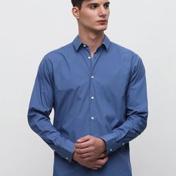 SELECTED Slim Fit Spread Collar Formal Shirt-image-72