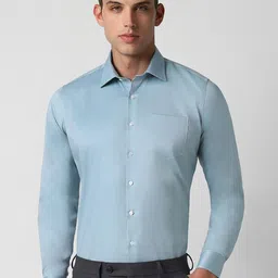 Van Heusen Slim Fit Opaque Cotton Formal Shirt-image-61