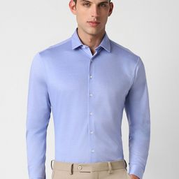 Van Heusen Spread Collar Slim Fit Pure Cotton Formal Shirt-image-32