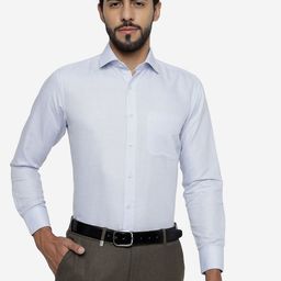 Greenfibre Slim Fit Spread Collar Formal Shirt-image-103