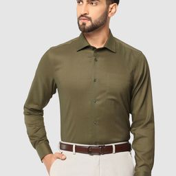 Blackberrys Straight Slim Fit Spread Collar Formal Shirt-picture-5