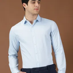INVICTUS Self Design Textured Original Slim Fit Pure Cotton Formal Shirt-picture-13
