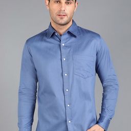 ZNX Clothing Premium Spread Collar Slim Fit Opaque Cotton Formal Shirt-image-99