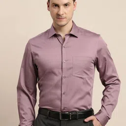 Turtle Men Solid Spread Collar Formal Shirts-image-50