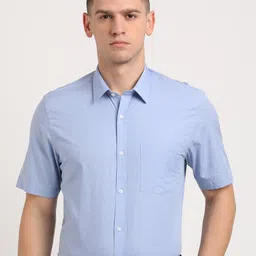 Turtle Summer Classic Slim Fit Spread Collar Formal Shirt-image-73