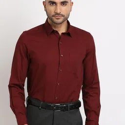 Turtle Summer Classic Slim Fit Spread Collar Formal Shirt-image-55