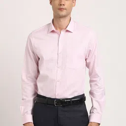 Turtle Summer Classic Slim Fit Spread Collar Formal Shirt-image-21
