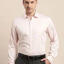Turtle Men Solid Spread Collar Formal Shirt-image-63