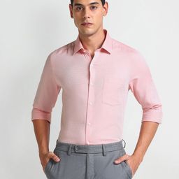 Arrow Micro Ditsy Printed Cotton Slim Fit Formal Shirt-picture-46