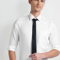 Arrow Slim Fit Textured Opaque Cotton Formal Shirt-picture-38