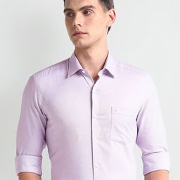 Arrow Slim Fit Self Design Cotton Formal Shirt-picture-45
