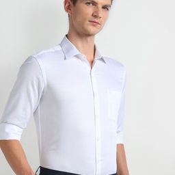 Arrow Manhattan Checked Slim Fit Cotton Formal Shirt-picture-14
