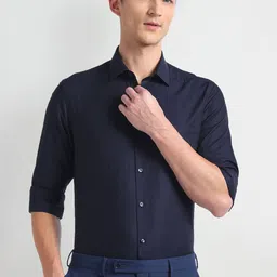 Arrow Spread Collar Slim Fit Opaque Cotton Formal Shirt-picture-5