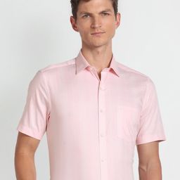 Arrow Long Sleeves Spread Collar Cotton Opaque Formal Shirt-image-47