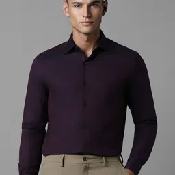 Louis Philippe Men Pure Cotton Ethnic Motifs Self Design Opaque Formal Shirt-picture-12