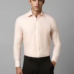 Louis Philippe Classic Fit Textured Pure Cotton Formal Shirt-image-67