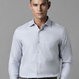 Louis Philippe Men Textured Self Design Opaque Formal Shirt-picture-22