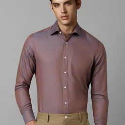 Louis Philippe Classic Fit Textured Formal Shirt-image-61