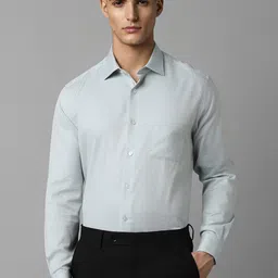 Louis Philippe Classic Self Design Pure Cotton Formal Shirt-picture-32