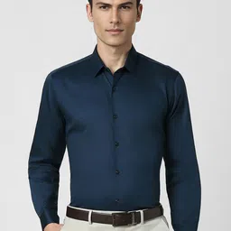 Peter England Spread Collar Long Sleeves Cotton Regular Fit Formal Shirt-picture-54