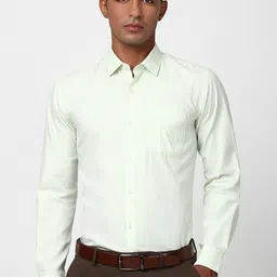 Peter England Men Striped Printed Spread Collar Formal Shirt-image-33