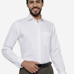 JADE BLUE Pure Cotton Formal Shirt-image-101
