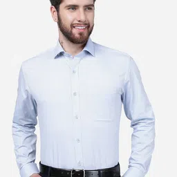 JADE BLUE Regular Fit Pure Cotton Formal Shirt-image-25