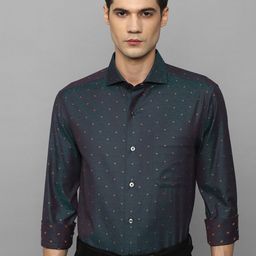 Louis Philippe Gods & Kings Conversational Printed Giza Cotton Formal Shirt-image-54