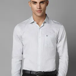 Allen Solly Slim Fit Abstract Printed Pure Cotton Formal Shirt-image-37